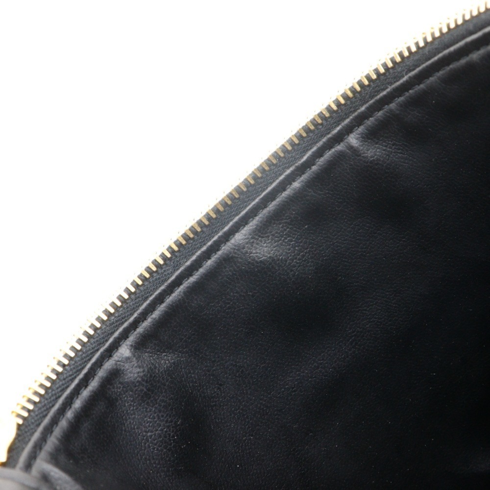 CHANEL Black Caviar Leather Logo Pouch - Picture 8 of 13